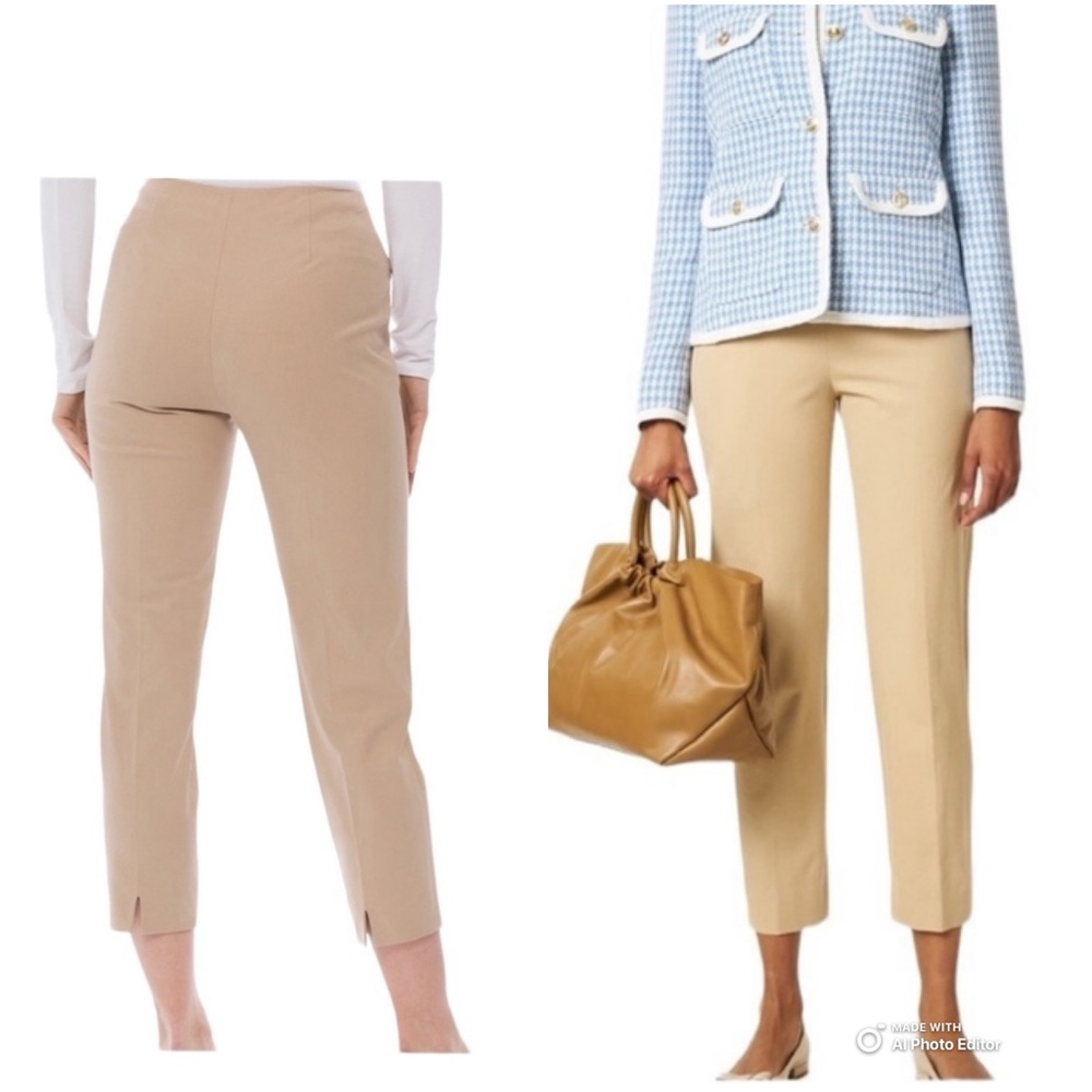Piazza Sempione Brigitte Crop Pants Made in Italy Zipper/Hook & Eye Size 6